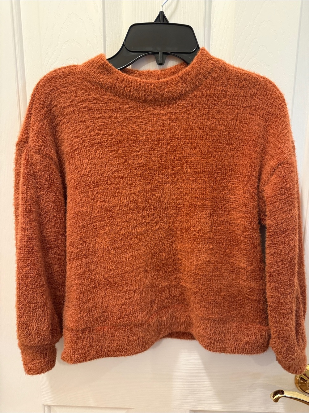 Old Navy Cozy Plush Sweater in Rust Orange
